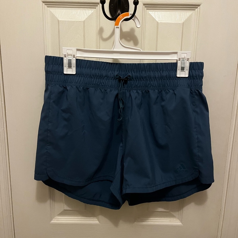 adidas Women's Athletic Shorts in Teal Blue 4” inseam